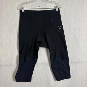 Ibex Cycling Women's Size XL Black Wool Seated Padded Cycling Knicker Shorts